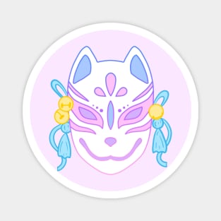 Kitsune Mask (pastel) Magnet